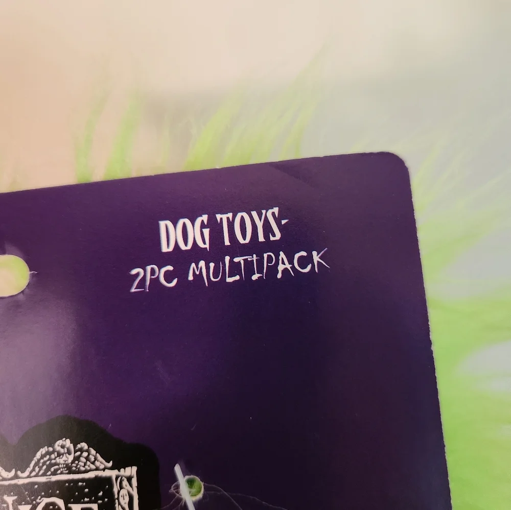 Beetlejuice Plush Dog Toys Squeaker Set Of 2 NWT